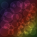 Abstract Rainbow Circle Background