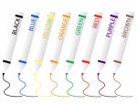 Set of Scribbling Markers Isolated on White