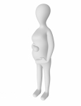 3d Render of a Pregnant Female Character
