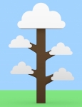 3d Render of a Cloud Tree