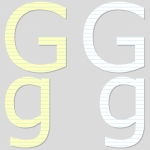 Paper Font Set Letter G