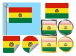 Flag Set Bolivia