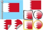 Flag Set Bahrain