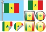Flag Set Senegal