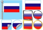 Flag Set Russia