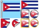 Flag Set Cuba