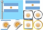 Flag Set Argentina