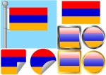 Flag Set Armenia