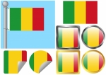 Flag Set Mali