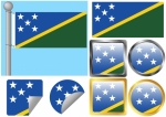 Flag Set Solomon Islands