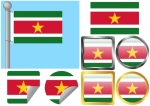 Flag Set Suriname