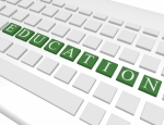 3d Render of a Keyboard Spelling Out Education