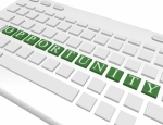 3d Render of a Keyboard Spelling Out Opportunity