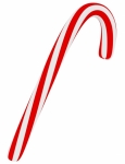 3d Render of a Candy Cane