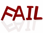 3d Render of the Word Fail