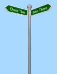 3d Render of a Street Sign Been There Done That